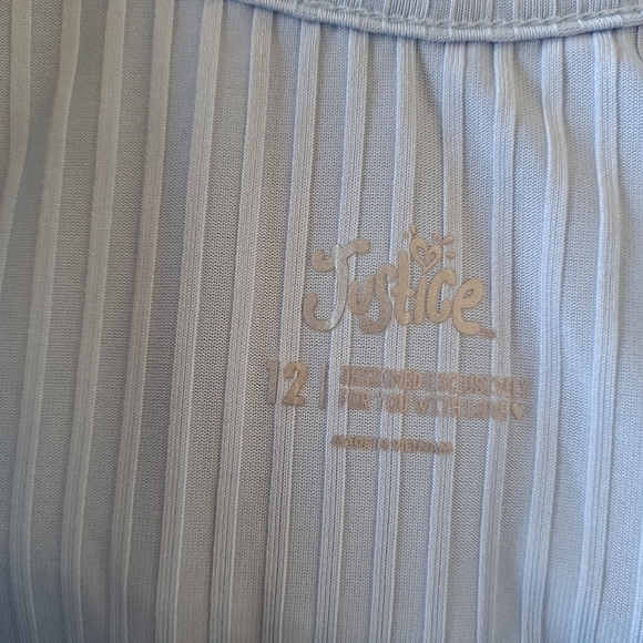 Justice girls size 12 cropped top light blue - Picture 2 of 6